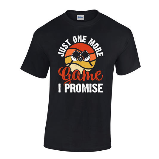 One More Game Pickleball Tee: The Endless Match Promise