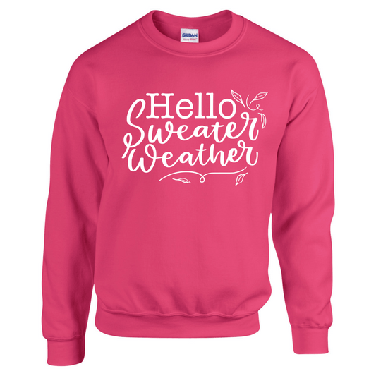 sweater weather pink sweatershirt