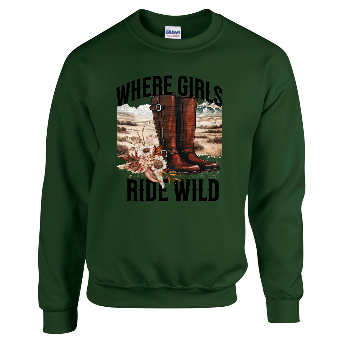 Where Girls Ride Wild: Unleash Your Inner Maverick in This Comfy Sweatshirt