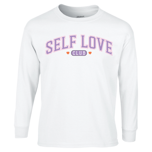 Self Love Club College Style Valentine's Day T-Shirt